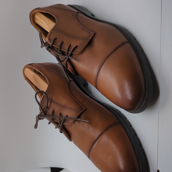 Florsheim Westside Plain Toe Oxford Cognac Brown 13329 Mens US Size 9.5 - Picture 2 of 8